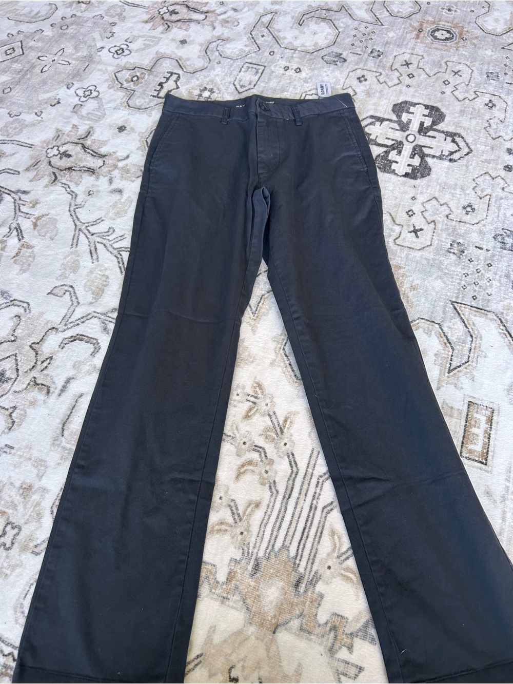 Old Navy Black Straight-Leg Chinos
